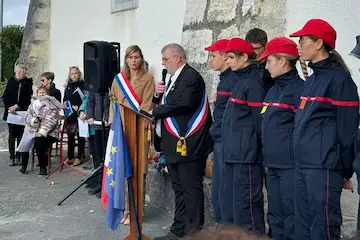 Commémoration 11 novembre 2024 à Vanzy - Le maire Jean-Yves Mâchard lors de son intervention. Photo Le DL/P.R.