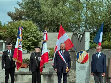 Vetraz-Monthoux — innauguration stèle à la mémoire des morts pour la France