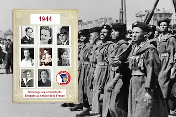 1944 La drôle de guerre – Hommage aux combattants Engagés au service de la France